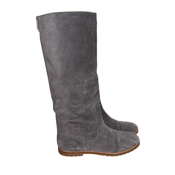 Michael Kors Kenton Gray Suede Knee High Boot Size 10 - Picture 3 of 8